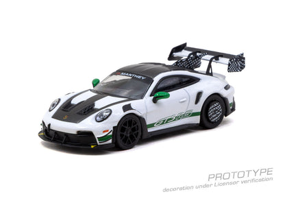 1/64 Porsche GT3RS(992.1) MR White Green  - Tarmac Models - T64MC-023-WG