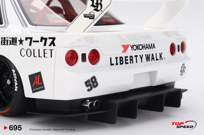 1/18 - LBWK Nissan GT-R32 Kaido Works TAS 2025 - Top Speed - TS0695