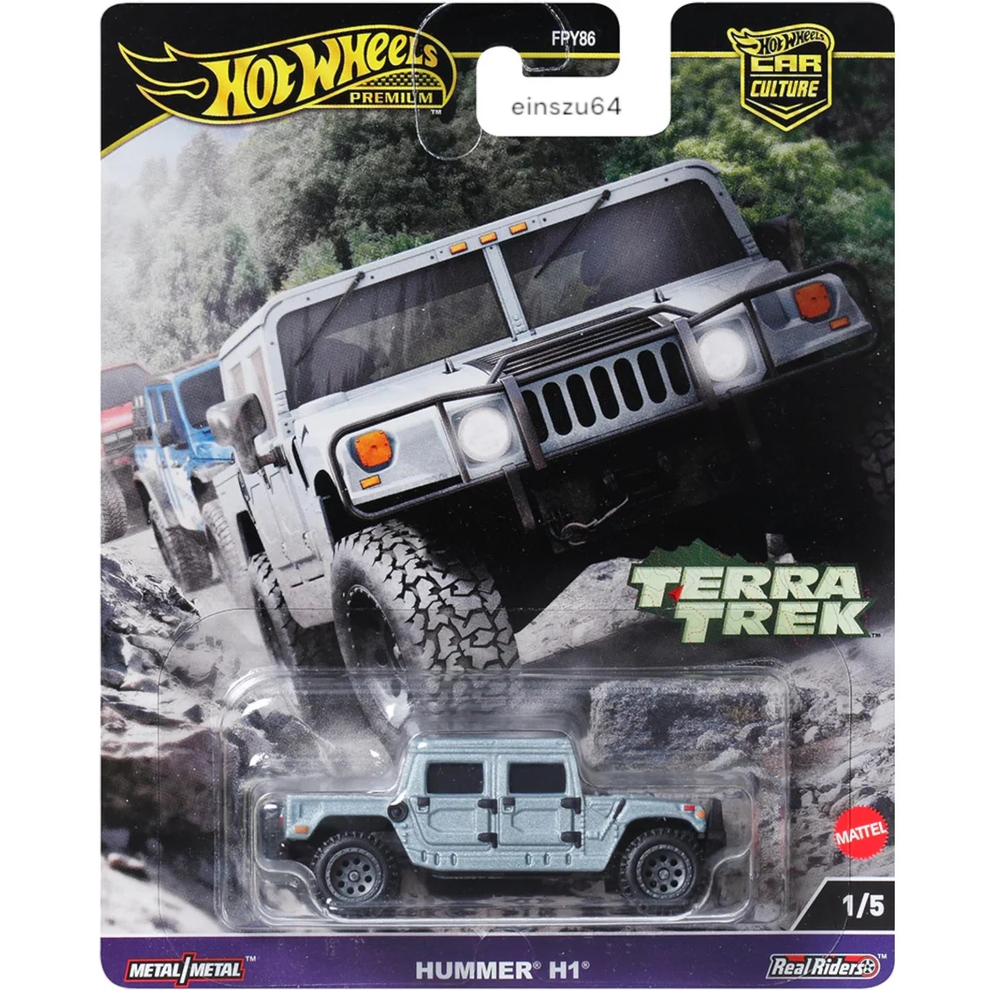 1/64 *Terra Track* Car Culture  - HRV90 Hummer H1, silver