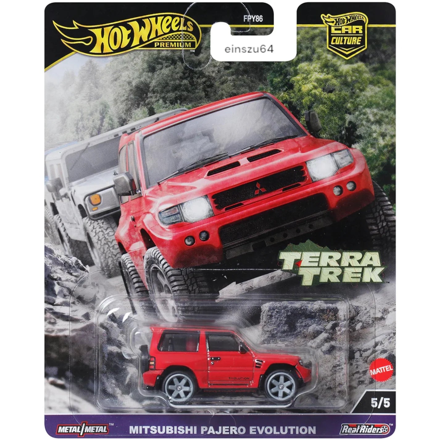 1/64 *Terra Track* Car Culture  - HRV89 Mitsubishi Pajero Evolution, red