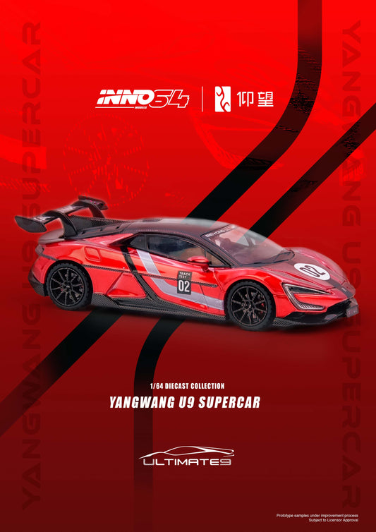 1/64 YANGWANG U9 Nurburgring Test Car 2025 "World Fastest EV Supercar" - Inno64 - IN64-YWU9-NURB