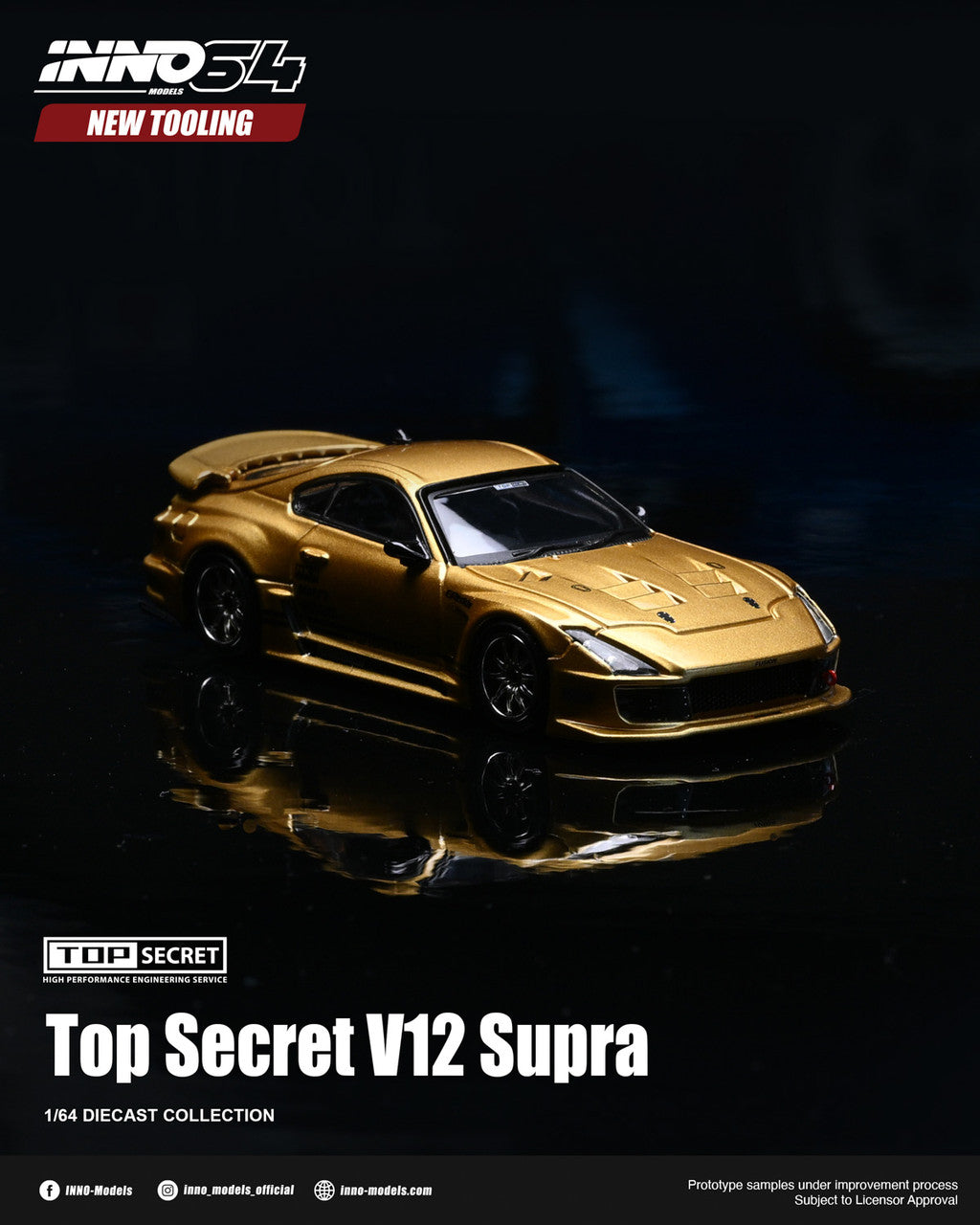 1/64 TOP SECRET V12 SUPRA - Inno64 - IN64-A80TSV12-01