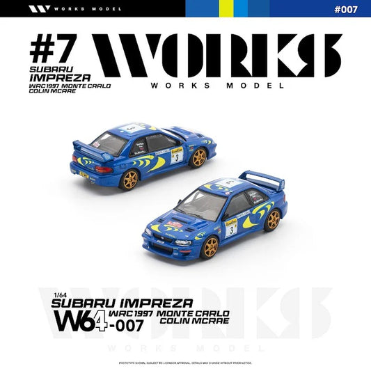 1/64  Subaru Impreza #3 Colin McRae WRC 1997 Monte Carlo - Works Models - W64-0007