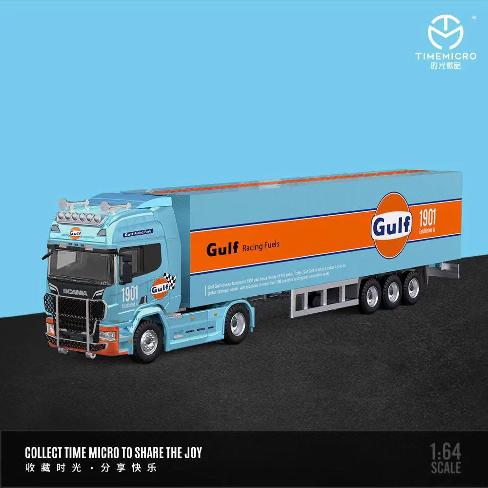 1:64 Gulf Oil Container Truck Set Series TM644004 - Scania - TM644004