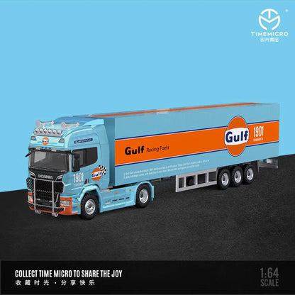 1:64 Gulf Oil Container Truck Set Series TM644004 - Scania - TM644004