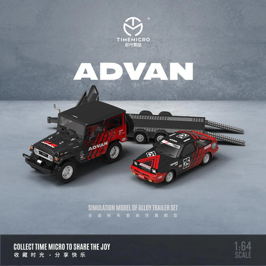 1/64 Toyota FJ40 and AE86 ADVAN set - TM645203-T