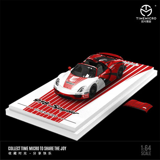 1:64 Porsche 918 Red Le Mans Livery - Time Micro TM643522