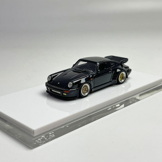 1/64 Cars Lounge - Porsche 911 (930) Blackbird - Gold Wheels *Resin - Limited Edition 1 of 399 Pcs