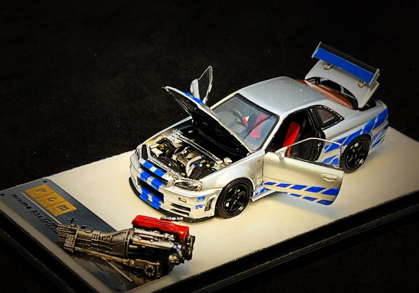 1/64 - GTR R34 Z Tune with Engine Display - PGM x Onemodel