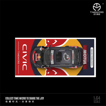 1:64 Honda Civic Explosion Red Bull - Time Micro - TM645714