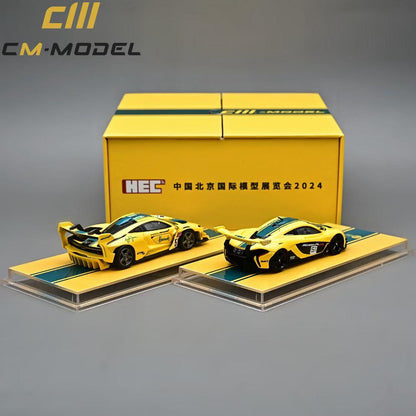 1/64 McLaren Senna GTR and McLaren P1 GTR - 2 car set - CM Model