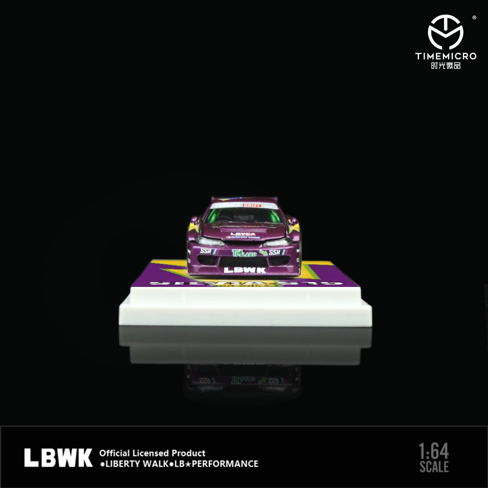 1/64 - Nissan LBWK S15 Purple Lightning - TM646003 - Time Micro