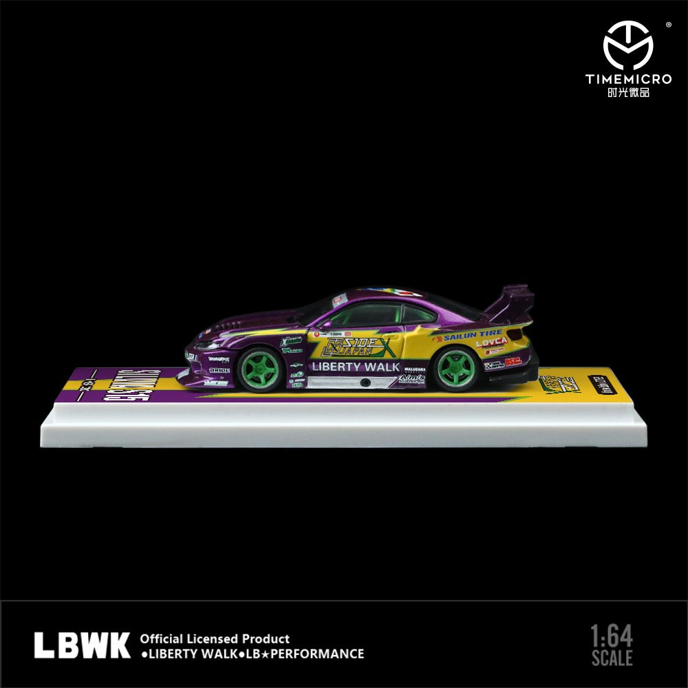 1/64 - Nissan LBWK S15 Purple Lightning - TM646003 - Time Micro