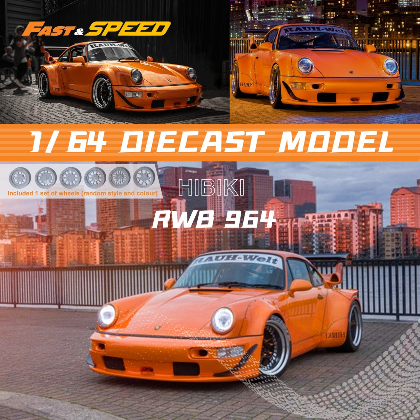 1:64 - Rauh Welt modification - RWB964 wide body