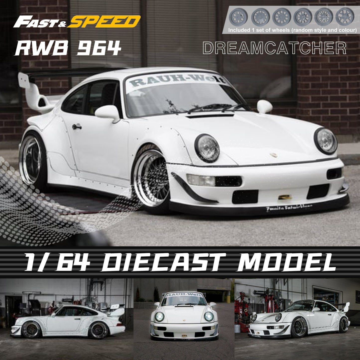 1:64 - Rauh Welt modification - RWB964 wide body