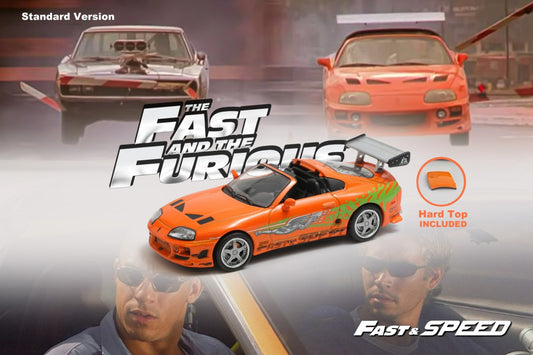 1/64 - Supra Targa Suba Convertible Edition, A80 FNF Orange - including detachable canopy - Fast Speed