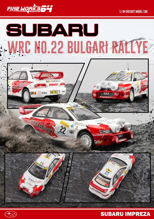 1:64 SUBARU IMPREZA WRC NO.22 BULGARI RALLYE - Fine Works64