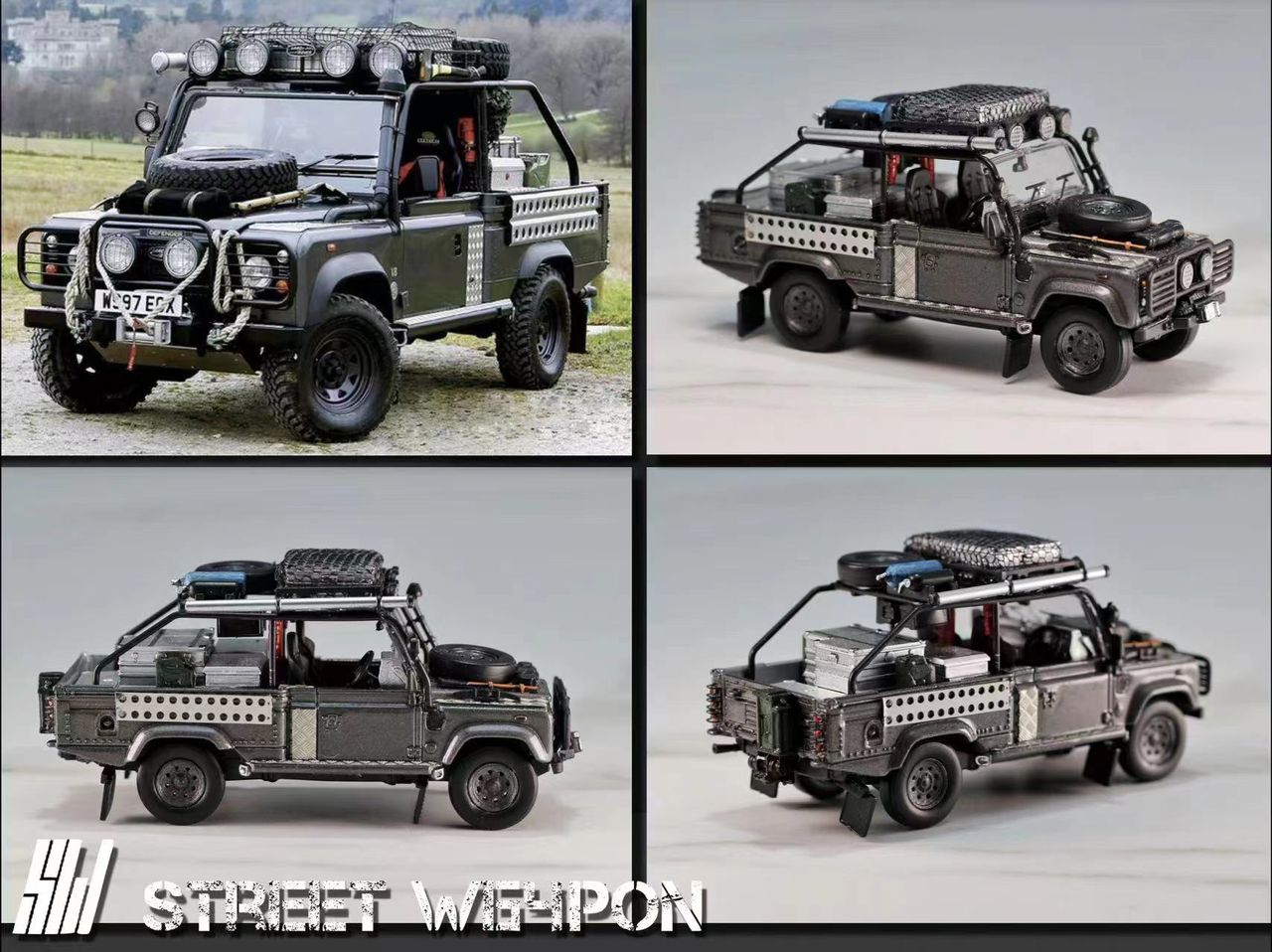 1/64 Land Rover Defender "Lara Croft Tombraider"  - Street Weapon.