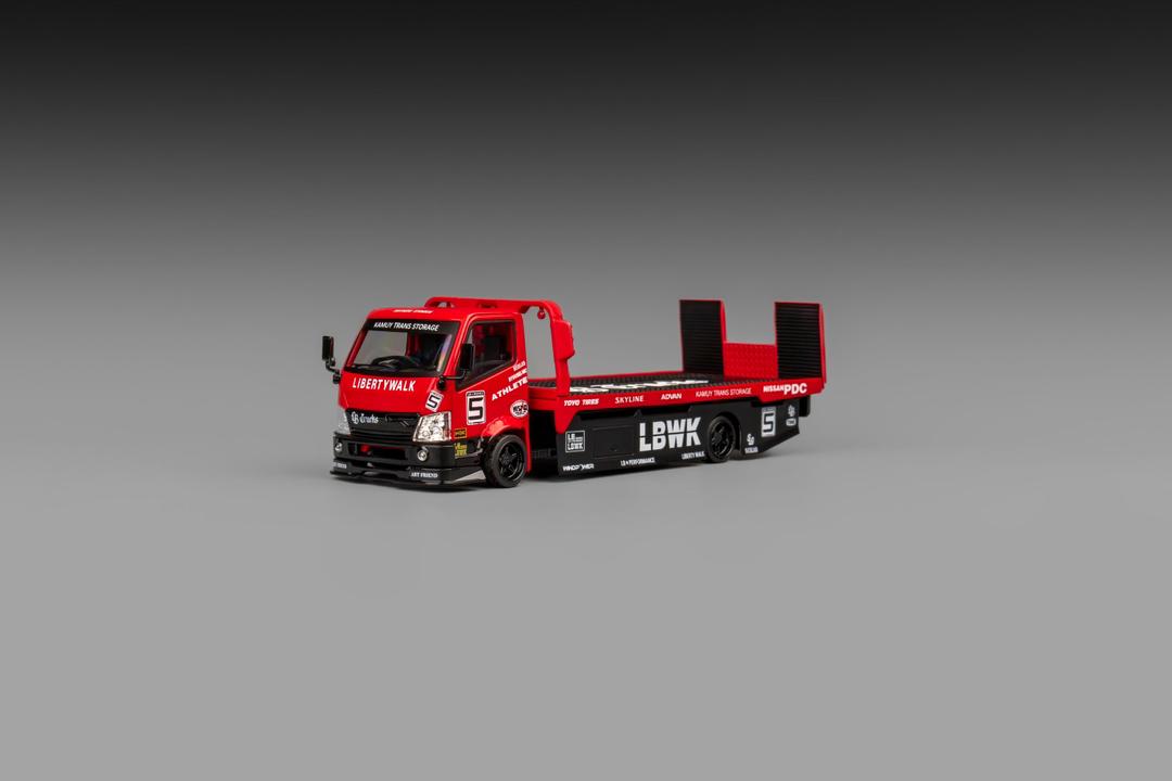 1/64 Super Silhouette - 300 series flatbed trailer Custom Tow Truck LBWK - Micro Turbo