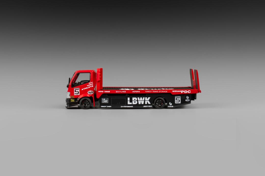 1/64 Super Silhouette - 300 series flatbed trailer Custom Tow Truck LBWK - Micro Turbo