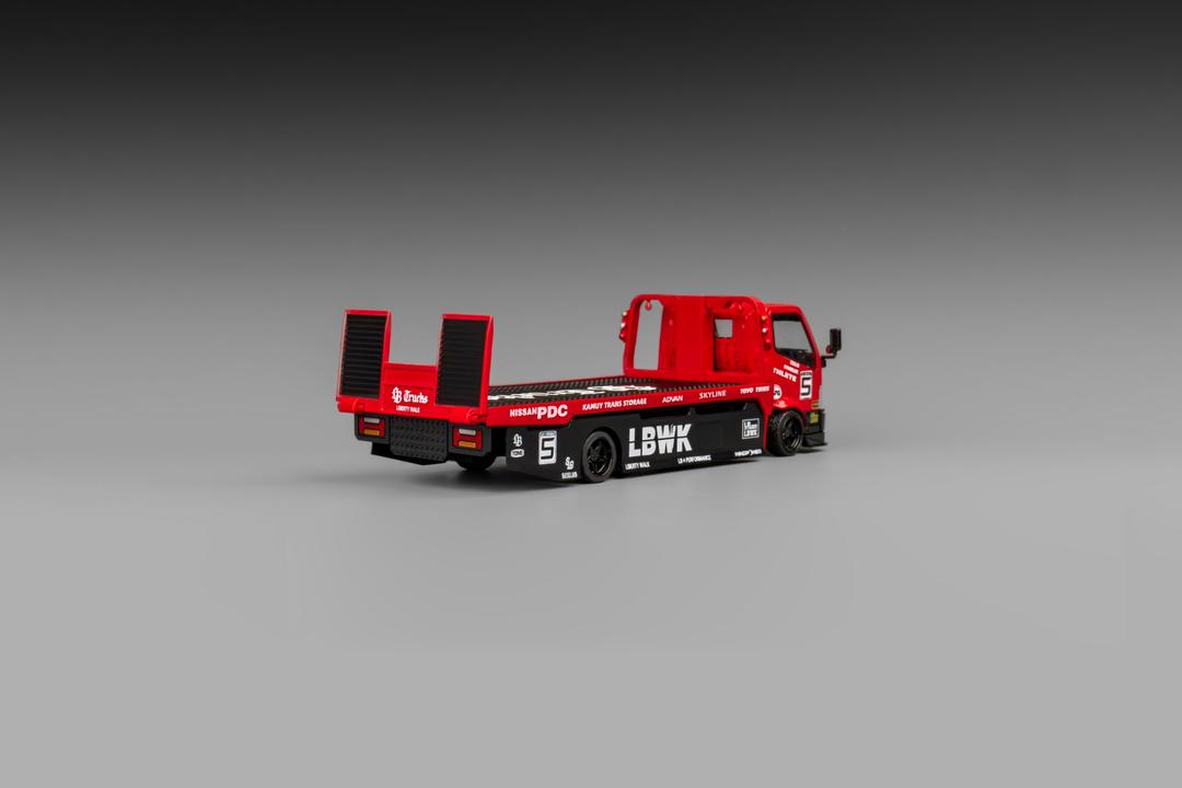 1/64 Super Silhouette - 300 series flatbed trailer Custom Tow Truck LBWK - Micro Turbo