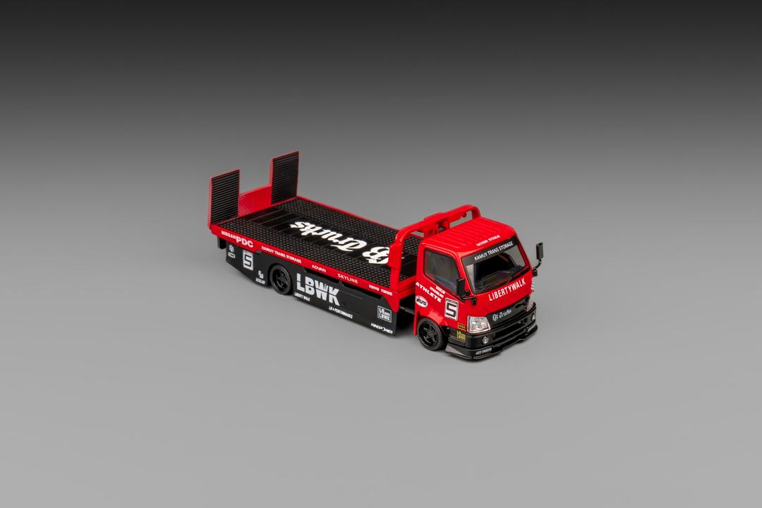 1/64 Super Silhouette - 300 series flatbed trailer Custom Tow Truck LBWK - Micro Turbo