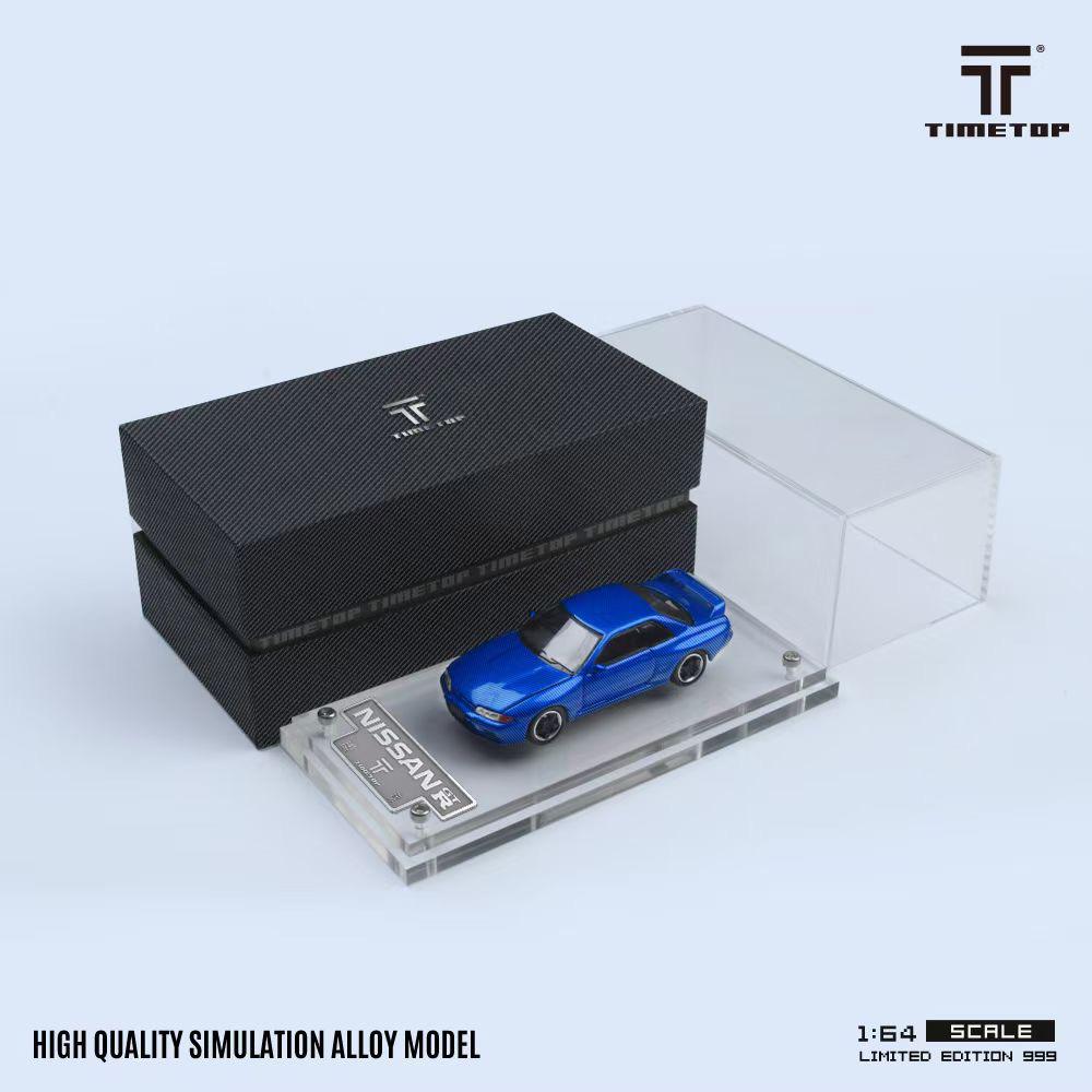 1:64 Nissan Gtr r32 Metal Blue - Gift Box Edition - Time Top TT644125