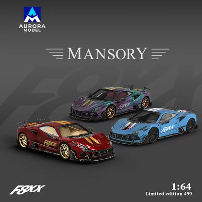 1:64 - F8 Tributo Mansory F8XX - 3 colour choices - Aurora Models