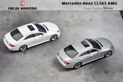 1:64 Mercedes Benz CLS 63 AMG, CLS - Pearl White/Silver - Focal Horizon