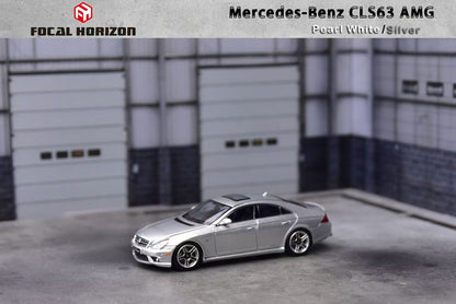 1:64 Mercedes Benz CLS 63 AMG, CLS - Pearl White/Silver - Focal Horizon