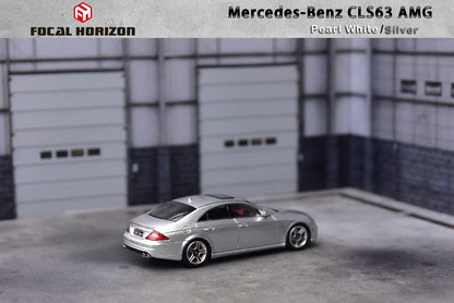 1:64 Mercedes Benz CLS 63 AMG, CLS - Pearl White/Silver - Focal Horizon