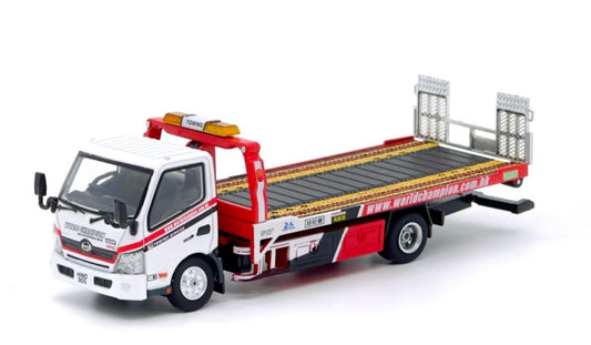 1/64 -  Hino 300 Dutro Flatbed Tow Truck - Unique Model