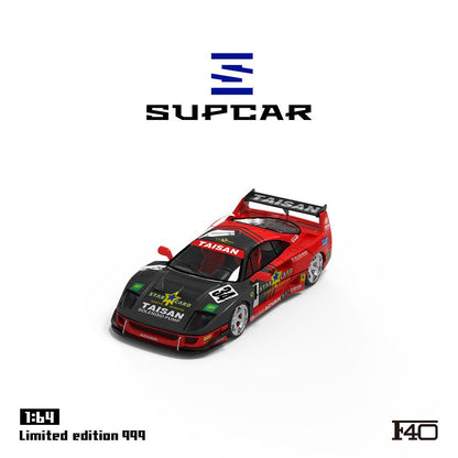 1/64 Ferrari F40-Black and Red - Supcar - SC64036