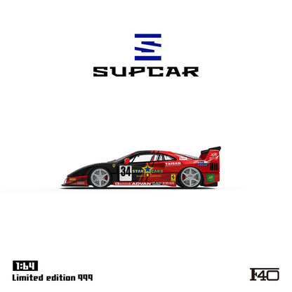 1/64 Ferrari F40-Black and Red - Supcar - SC64036