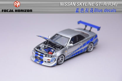 1:64 Skyline GT-R R34, Fast & Furious - FOCAL HORIZON