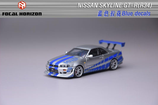 1:64 Skyline GT-R R34, Fast & Furious - FOCAL HORIZON