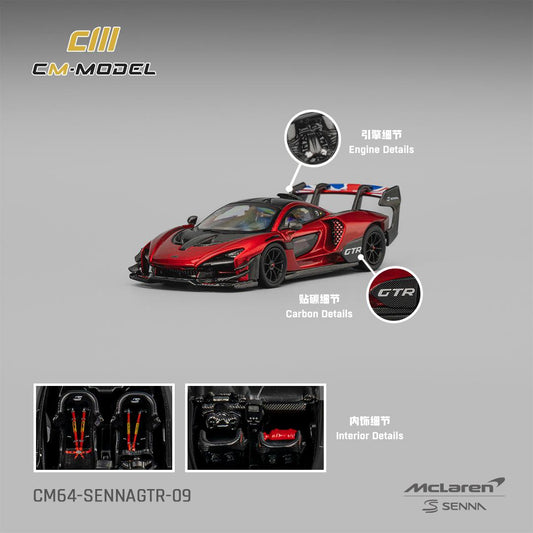 1/64 - Senna GTR Red - CM64-SENNAGTR-09 - CM Models