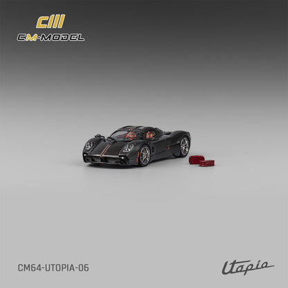 1/64 - Pagani Utopia  black Carbon - CM64-UTOPIA-06 - CM Models