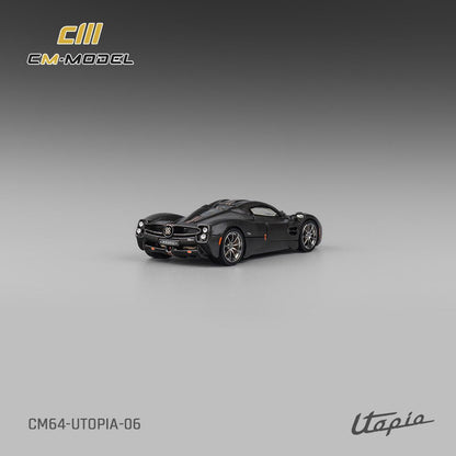 1/64 - Pagani Utopia  black Carbon - CM64-UTOPIA-06 - CM Models