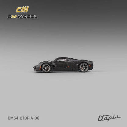 1/64 - Pagani Utopia  black Carbon - CM64-UTOPIA-06 - CM Models