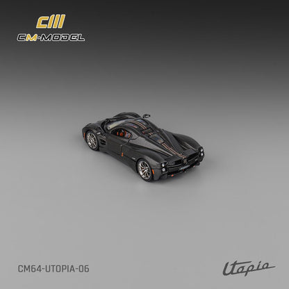 1/64 - Pagani Utopia  black Carbon - CM64-UTOPIA-06 - CM Models