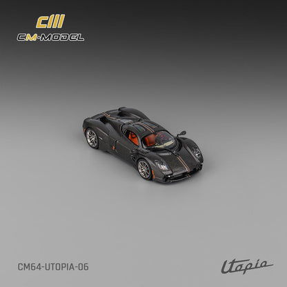 1/64 - Pagani Utopia  black Carbon - CM64-UTOPIA-06 - CM Models