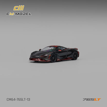1/64 - McLaren 765LT Full Carbon Black-Red - CM64-765LT-13 - CM Models