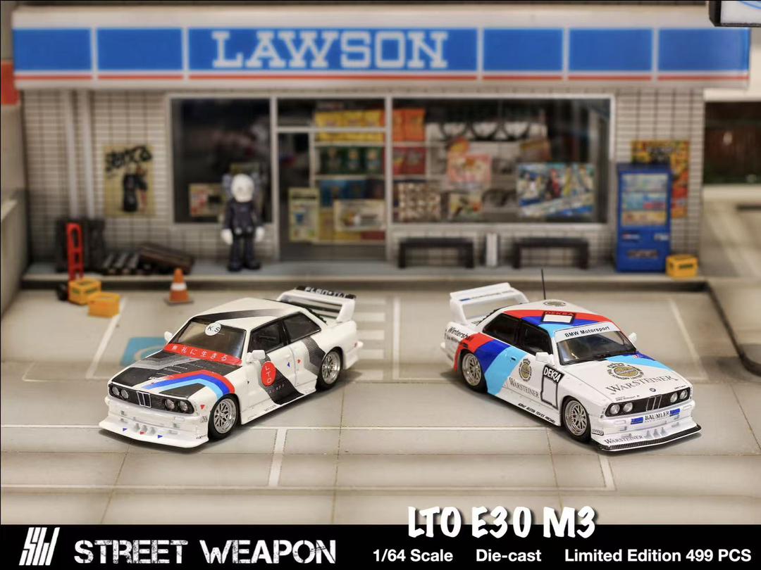 1/64 - BMW 3 series M3 1st generation E30 - Street Weapon - 2 options