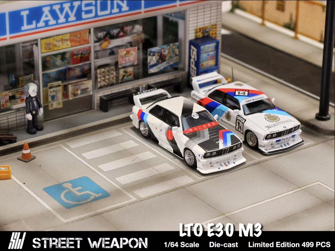 1/64 - BMW 3 series M3 1st generation E30 - Street Weapon - 2 options