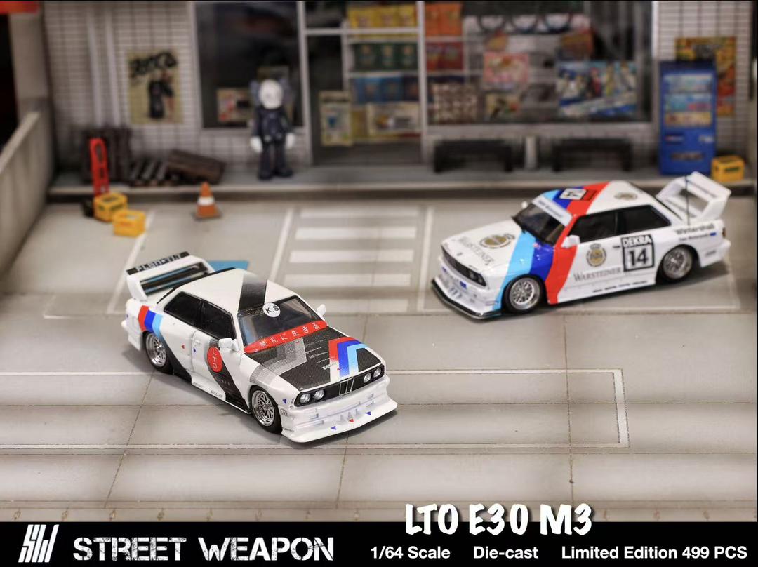 1/64 - BMW 3 series M3 1st generation E30 - Street Weapon - 2 options