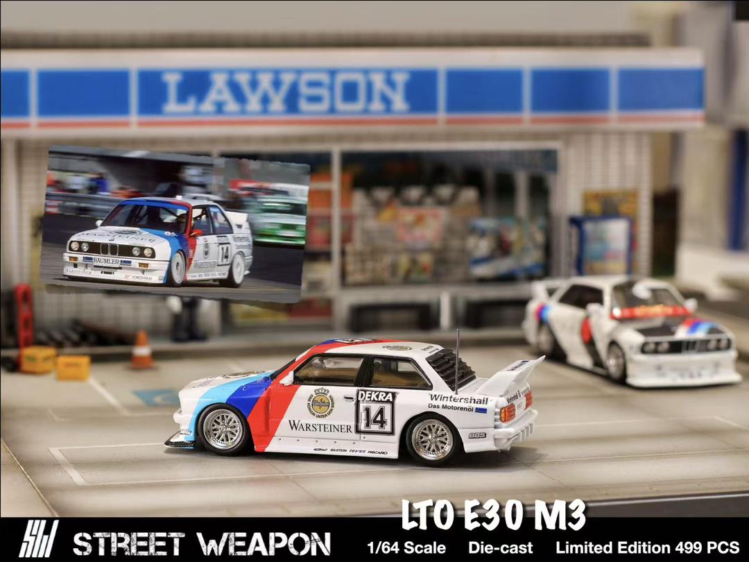 1/64 - BMW 3 series M3 1st generation E30 - Street Weapon - 2 options