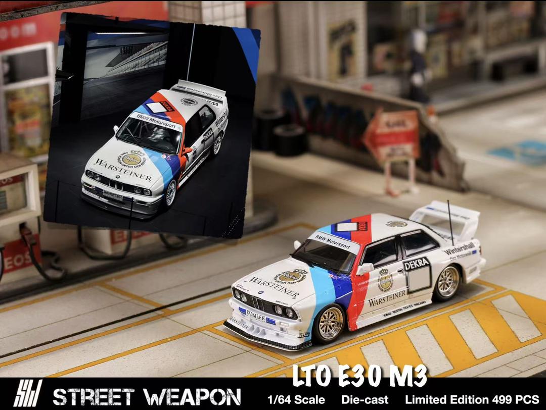 1/64 - BMW 3 series M3 1st generation E30 - Street Weapon - 2 options