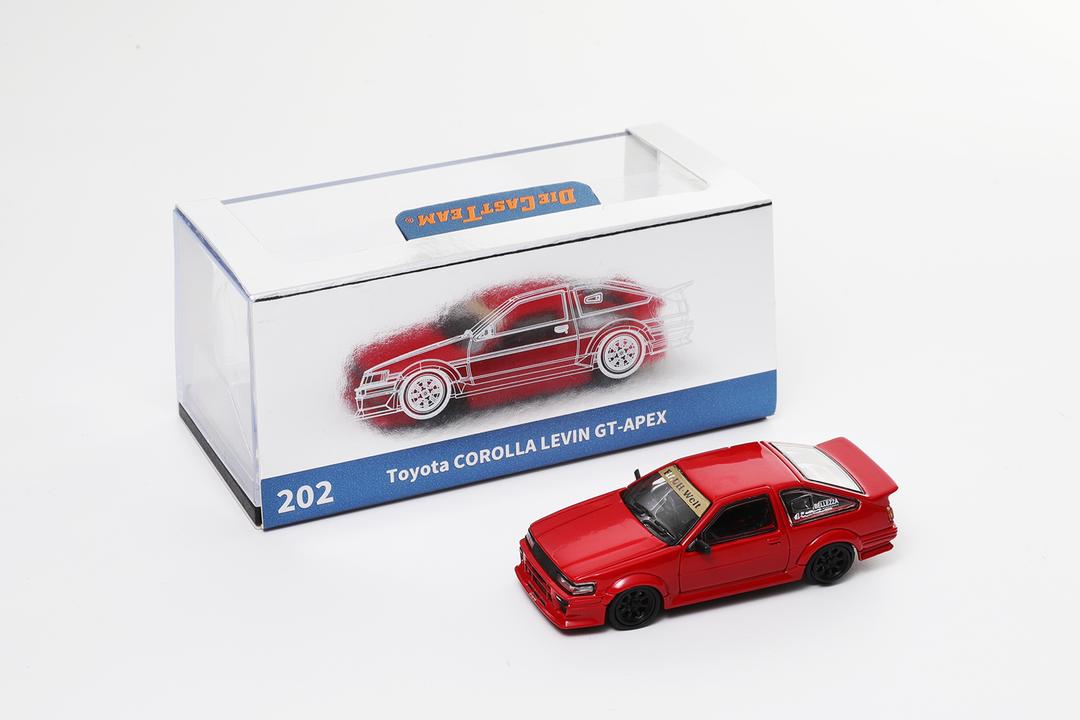 1/64 - Toyota Levin AE86, RWB wide-body modified version - DCT - 6 colour options
