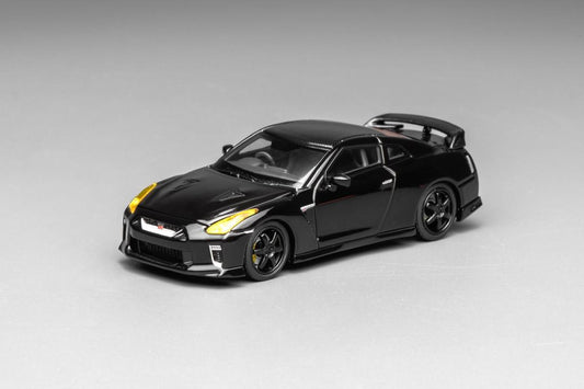 1/64 - Nissan GT-R R35 meteor pearl light black (carbon top) Pearl Black - Motorhelix